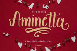 Aminetta: A Joyful Hand-Drawn Display Font for Branding