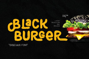 Black Burger: A Playful Display Font for Small Business Branding