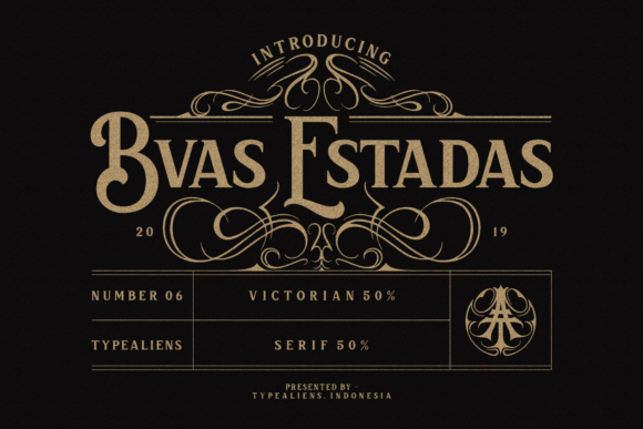 Bvas Estadas: A Bold Display Font That Captures Vintage Energy