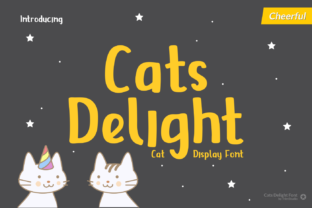 Cats Delight: A Playful Display Font for Crafters and Makers