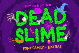 Dead Slime Font: A Spooky Display Typeface for Creators