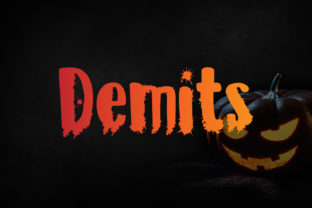 Demits: A Spooky Display Font for Digital Branding