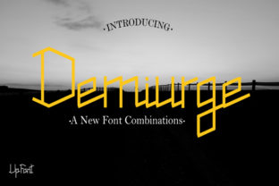 Demiurge: A Bold Display Font for Crafters and Makers