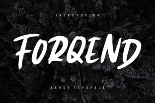 Forqend: A Display Font for Striking Web Design