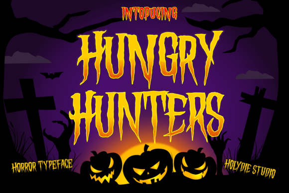 Hungry Hunters: A Handmade Horror Font for Digital Creators