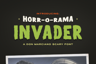 Invader: A Display Font with Retro Horror Soul