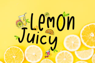 Lemon Juicy Font: Whimsical Display Typeface for Crafters