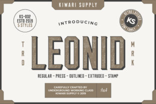 Leonid Font: A Bold Handwritten Typeface for Small Business Branding