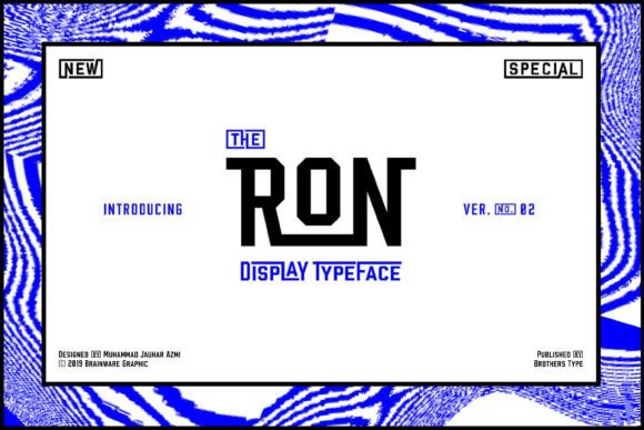 Ron: A Bold Display Typeface for Editorial Design