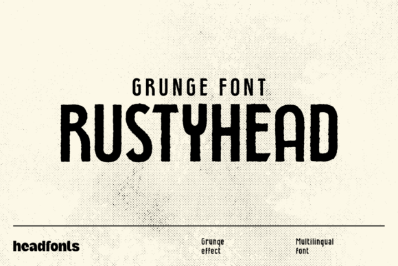 Rustyhead: A Rustic Display Font for Makers and Crafters