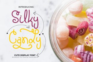 Silky Candy: A Handwritten Display Font for Makers