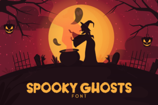 Spooky Ghosts: A Playful Display Font for Halloween Branding