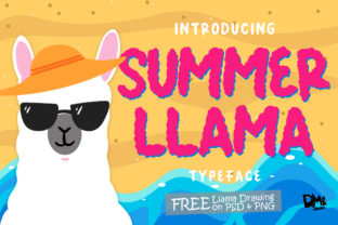 Summer Llama: A Playful Display Font for Warm Digital Brands