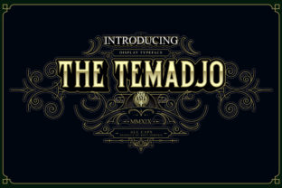 Temadjo: A Classic Display Font for Timeless Branding