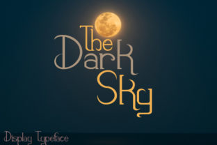 The Dark Sky: A Spooky Display Font for Editorial Design