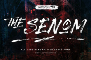 The Senom: A Textured Brush Font for Editorial Design