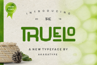 Truelo Font: A Display Typeface with Organic Soul